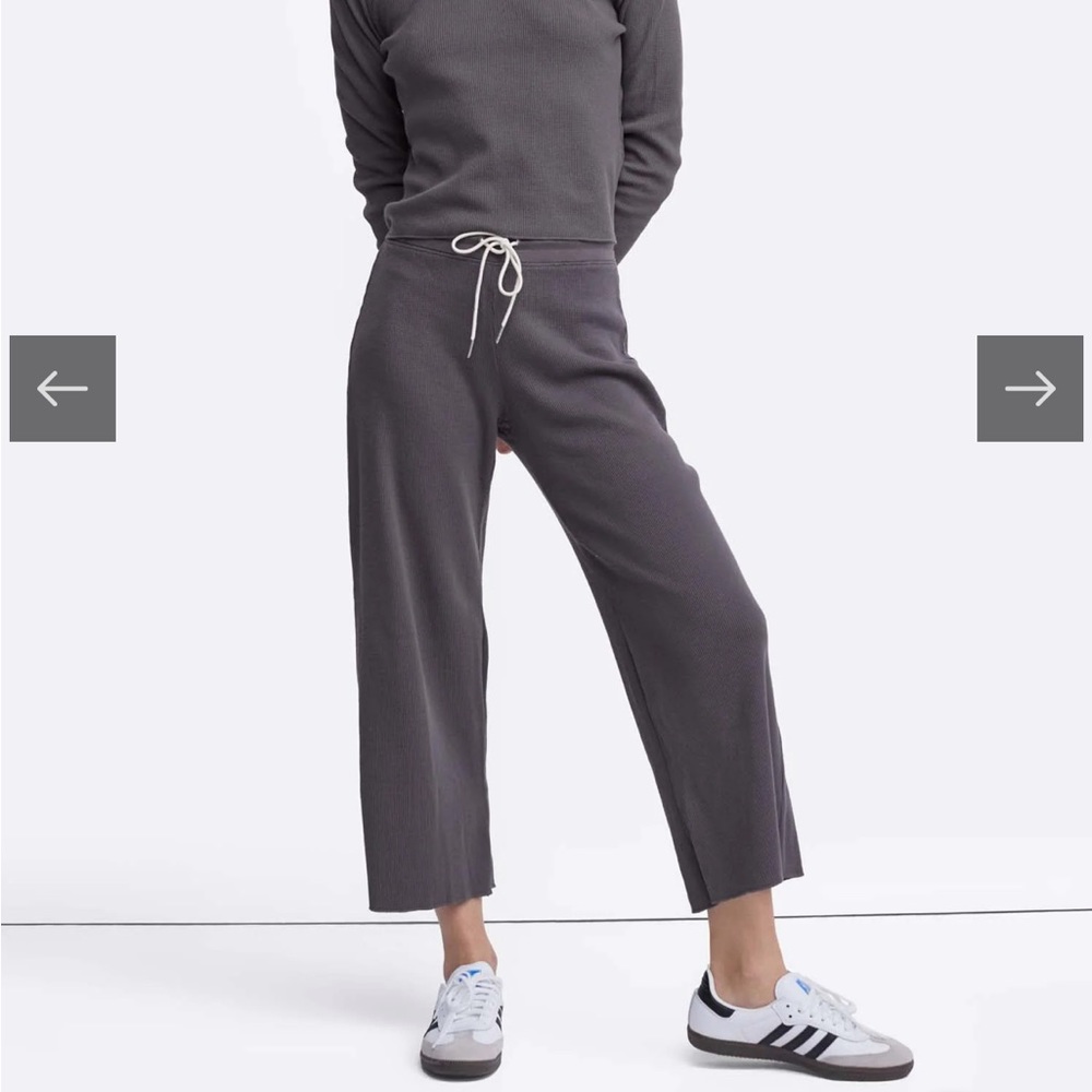 Mate the label organic thermal wide leg pant